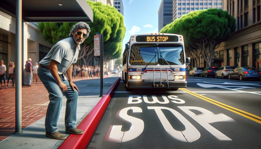 in california is it illegal to park in an area reserved for public transit buses